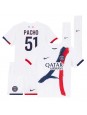 Paris Saint-Germain Willian Pacho #51 Vieraspaita Lasten 2024-25 Lyhythihainen (+ shortsit)